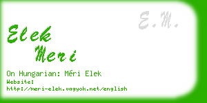 elek meri business card