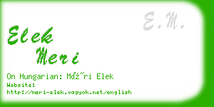 elek meri business card